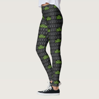 Robot Chicken Silhouette Pattern Leggings