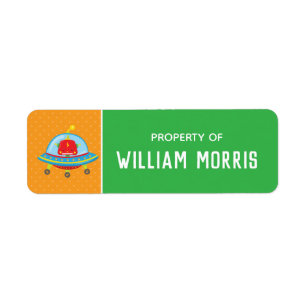 Robot Children School Name Labels   Editable Colou