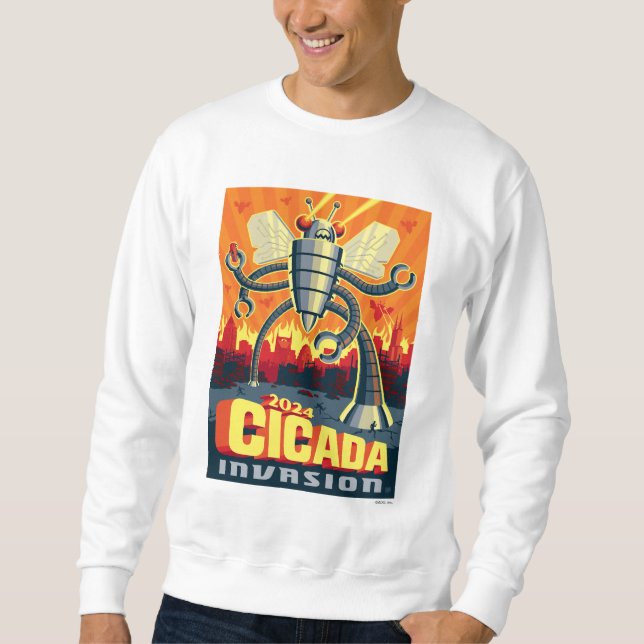 Robot Cicada Sweatshirt (Front)
