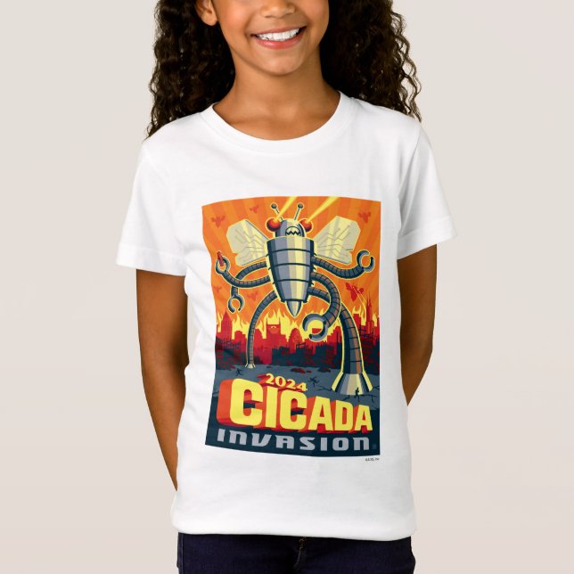Robot Cicada T-Shirt (Front)