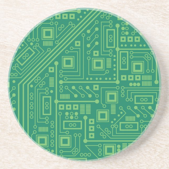 Robot Circuit Board Coaster (Front)