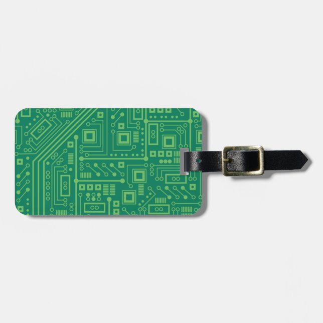 Robot Circuit Board Luggage Tag (Front Horizontal)