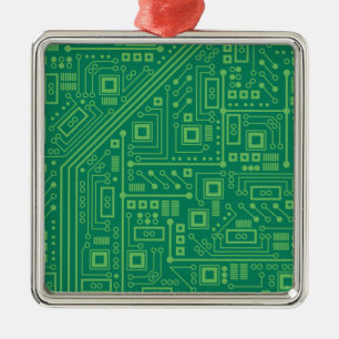Robot Circuit Board Metal Tree Decoration