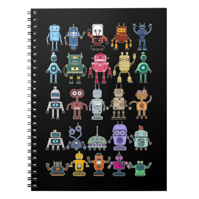 Robot Collection Science Technology Robots Notebook (Front)
