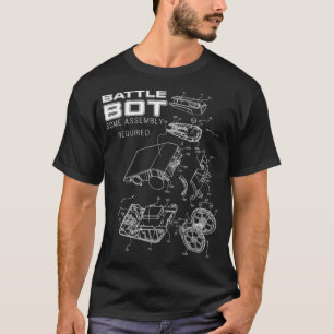 Robot Combat Fighting Battle Bots Patent Style T-Shirt