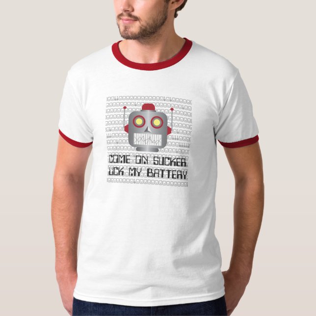 Robot "Come On Sucker" T-Shirt (Front)