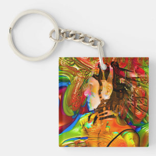 Robot Connection Key Ring