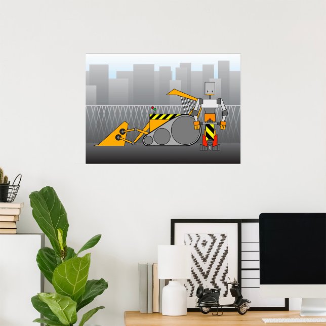 Robot Construction Worker Poster (Creator Uploaded)