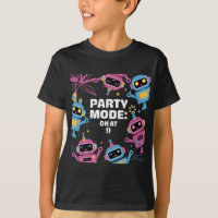 Robot Cool Trendy Children Birthday T-shirt