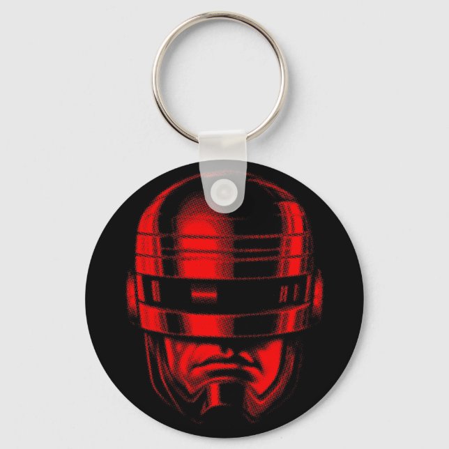 Robot Cop Helmet Key Ring (Front)
