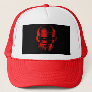Robot Cop Helmet Trucker Hat
