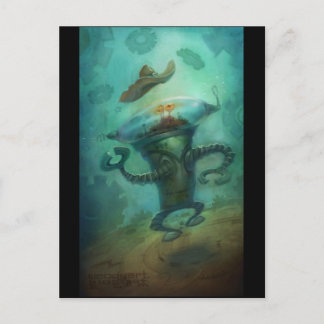 Robot Cowboy Postcard