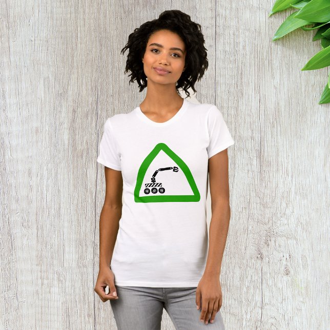 Robot Crossing Warning Sign T-Shirt (Creator Uploaded)