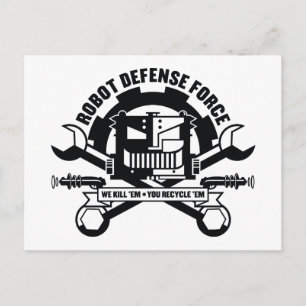 Robot Defence Force Postcard