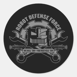 Robot Defence Force Sticker
