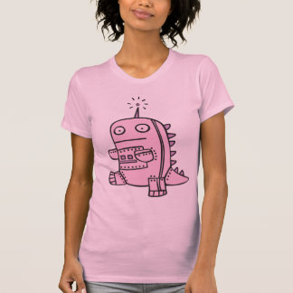 Robot Dino - Pink T-Shirt