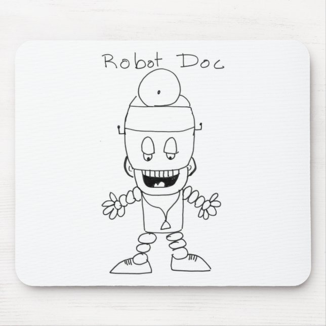 Robot Doctor Mouse Mat (Front)
