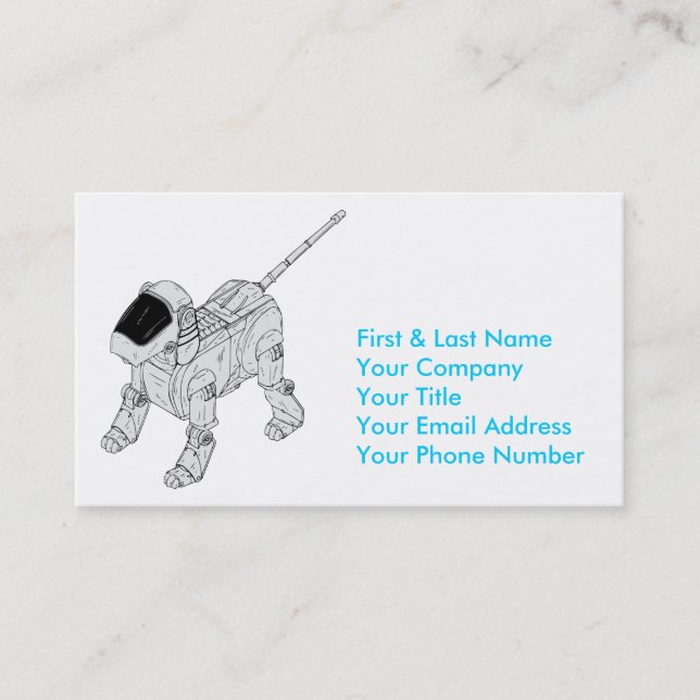 Robot Dog Business Card (Front)