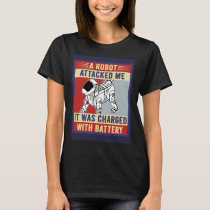 Robot Dog Pun Robotics Robot Builder Retro Vintage T-Shirt