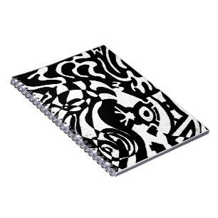 "Robot Dreams" B&W Abstract  Art Notebook