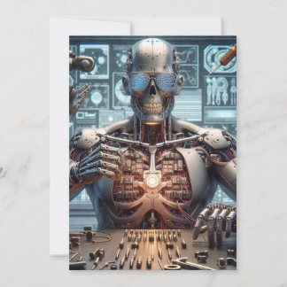 Robot Engineer Holiday Card