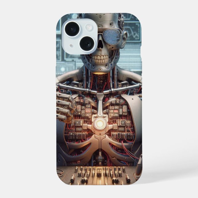 Robot Engineer iPhone 15 Case (Back)