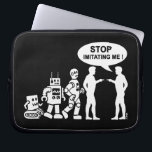 Robot evolution laptop sleeve<br><div class="desc">Robot evolution</div>