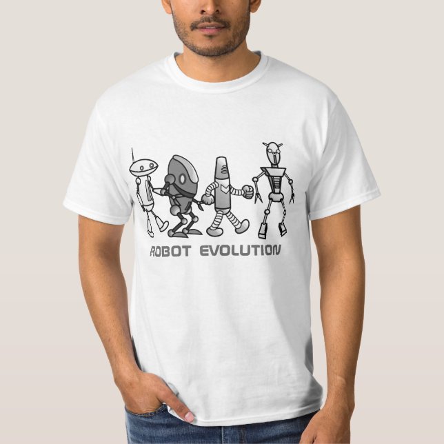 robot evolution mono  tshirt (Front)