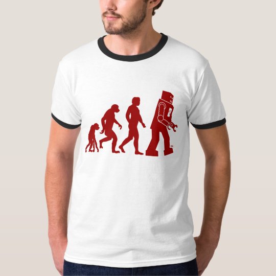 Robot Evolution of man into robot T-Shirt