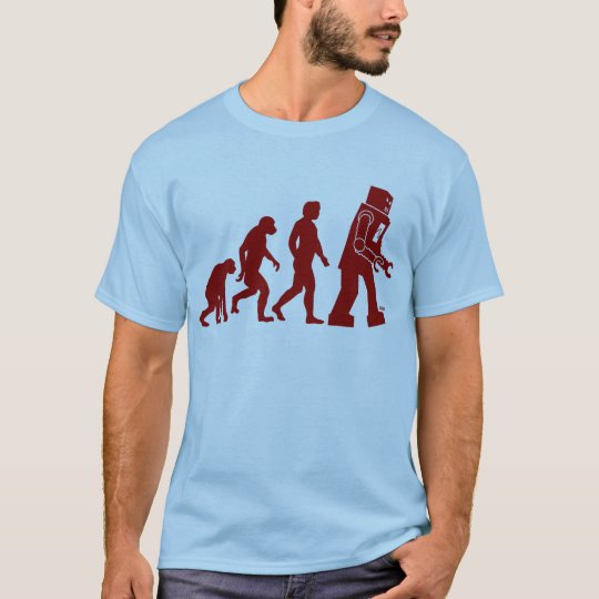 Robot Evolution of man into robot T-Shirt