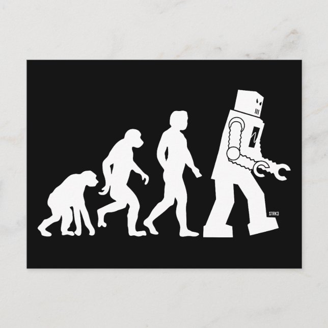 Robot Evolution Postcard (Front)