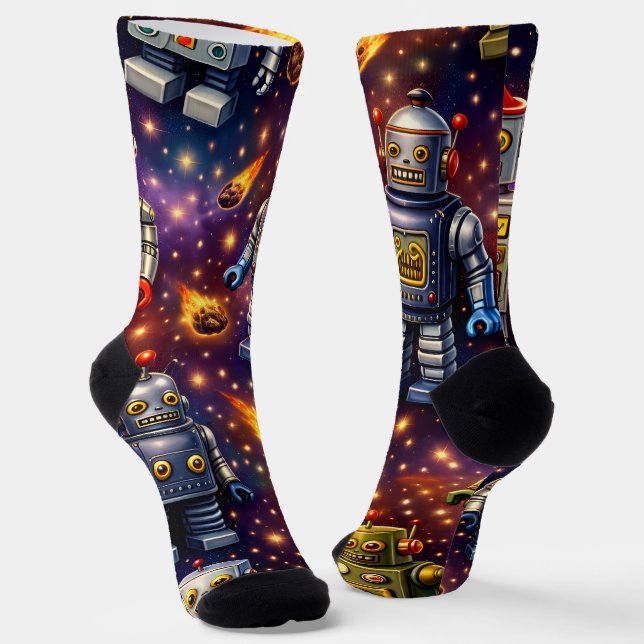 Robot exploration socks (Angled)