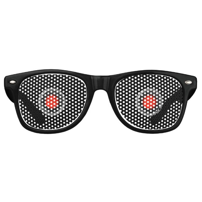 Robot Eyes Retro Sunglasses (Front)