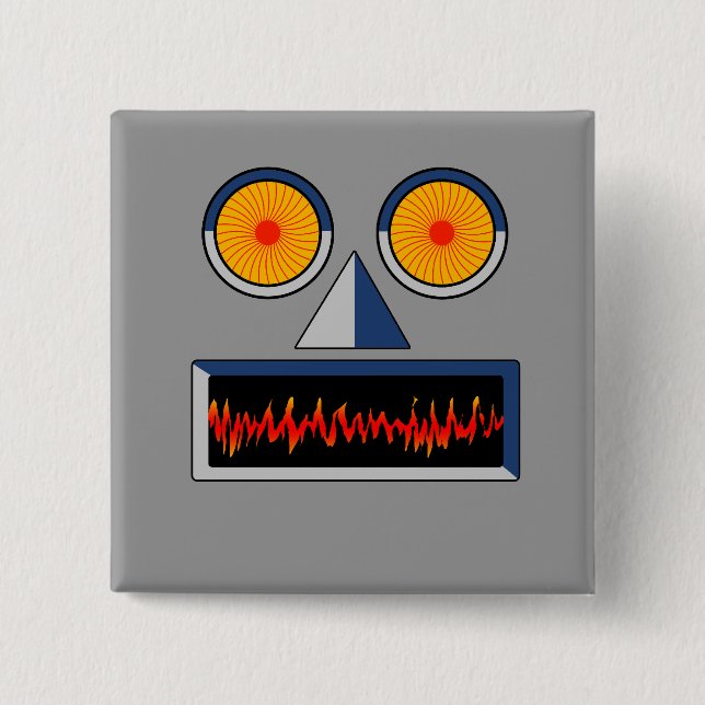 Robot Face Button (Front)