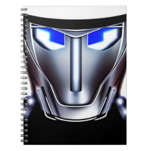 robot face notebook