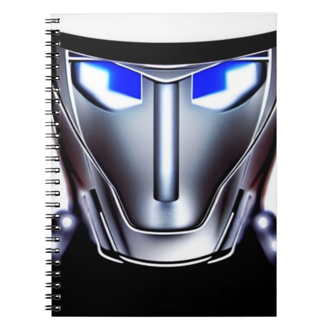 robot face notebook (Front)