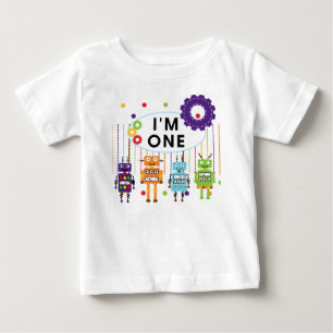 Robot First Birthday Tshirts and Gifts