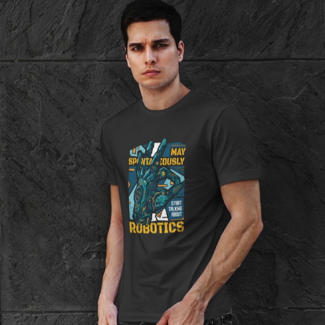 Robot Friend Illustration T-Shirt (Creator Uploaded)