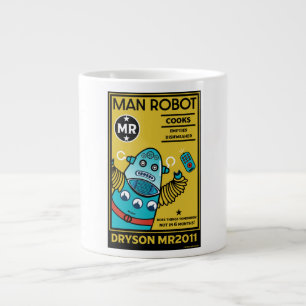 Robot Gifts For Anniversary Men And Women Large Coffee Mug