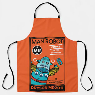 Robot Gifts For Anniversary Or Wedding    Apron