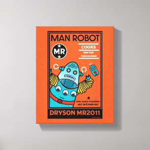Robot Gifts For Anniversary Or Wedding Canvas Print