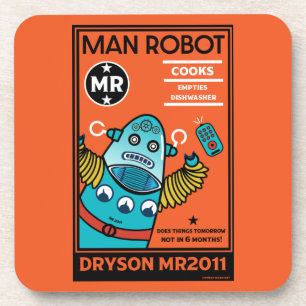 Robot Gifts For Anniversary Or Wedding     Coaster