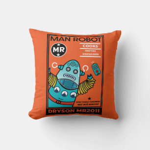 Robot Gifts For Anniversary Or Wedding Cushion