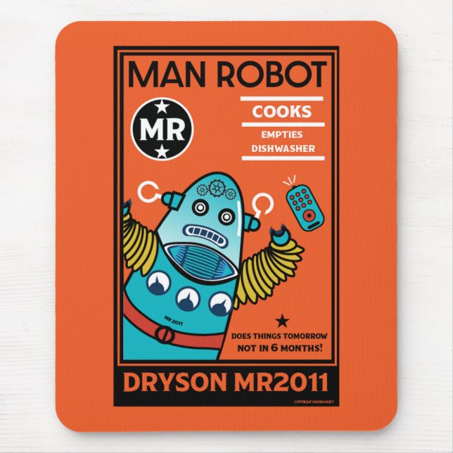 Robot Gifts For Anniversary Or Wedding  Mouse Mat (Front)