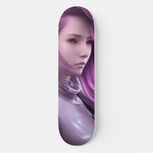 Robot Girl Skateboard Deck