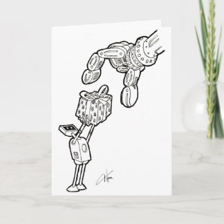 Robot Greeting Card - little gifts