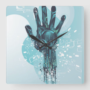 Robot Hand Wall Clock