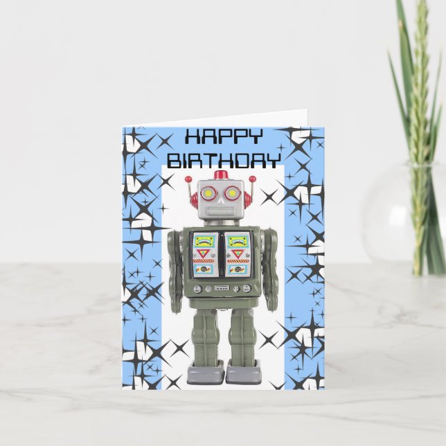 RoBoT Happy Birthday Card (Front)
