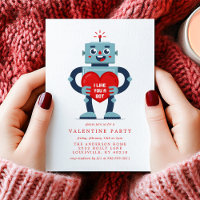 Robot Heart Cute Valentine's Day Party