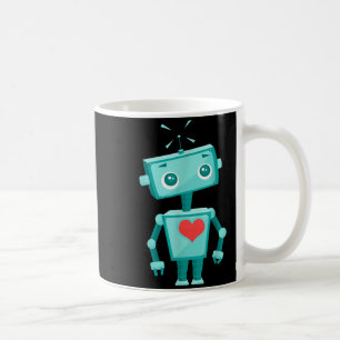 Robot Heart Valentine's Day For Kids Girls Coffee Mug